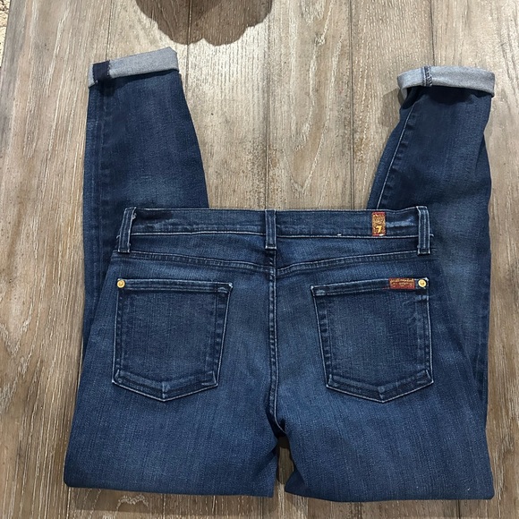 7 For All Mankind Indigo Skinny Jeans - Picture 5 of 12